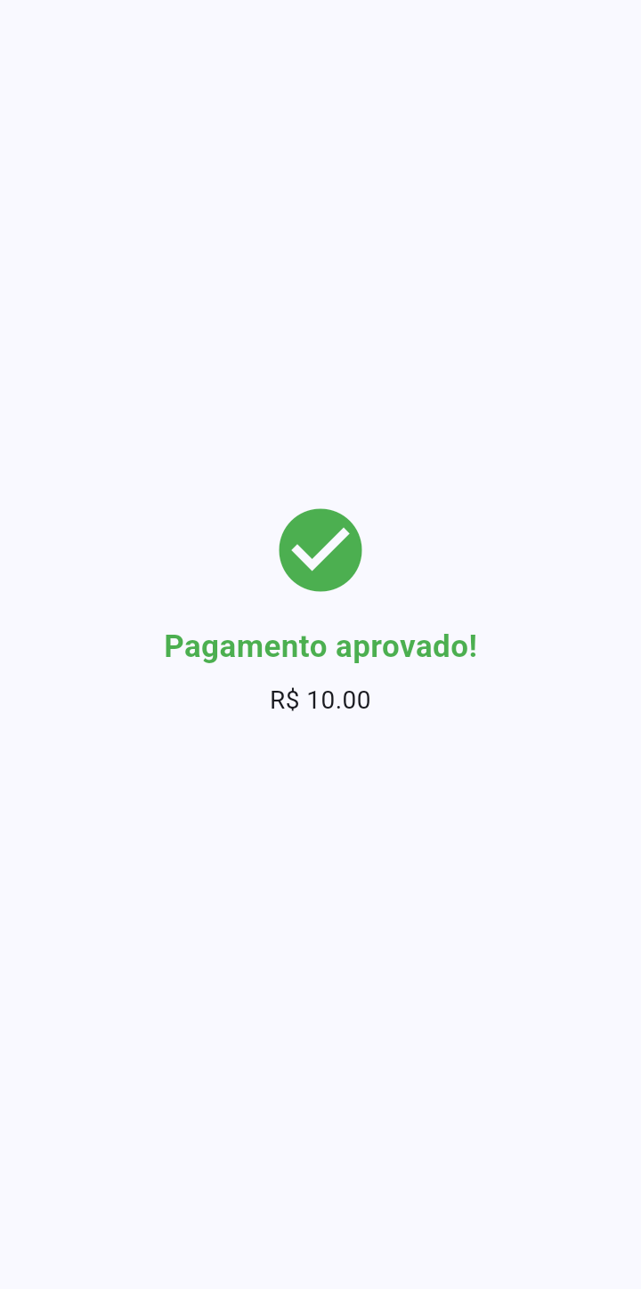 Recebimento em dinheiro
