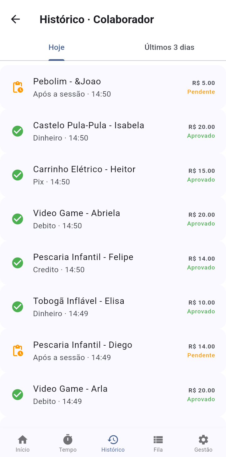 HISTÓRICO no aplicativo Play Joke
